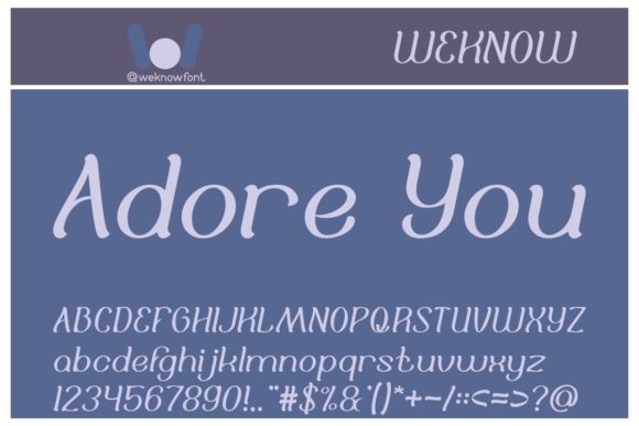 Adore You: A Whimsical Display Font That Elevates Brand Identity
