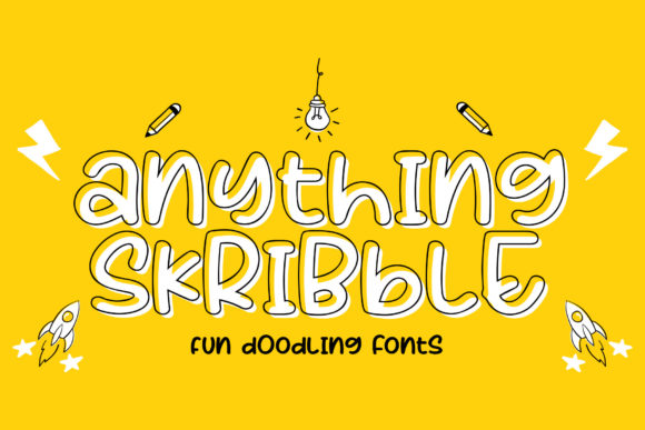 Anything Skribble: A Playful Display Font for Lively Editorial Designs