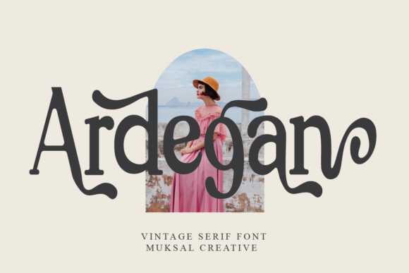 Ardegan: A Vintage Chic Display Font for Modern Branding Projects
