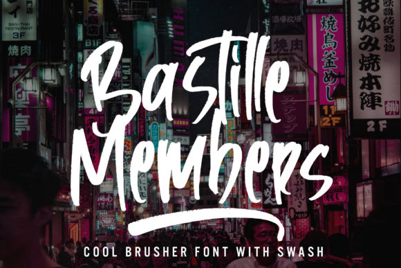 Bastille Members: A Bold Display Font for Crafters and Makers