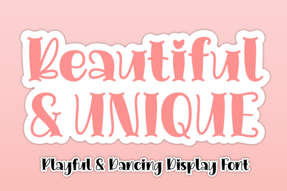 Beautiful Unique: A Playful Display Font for Modern Web Design