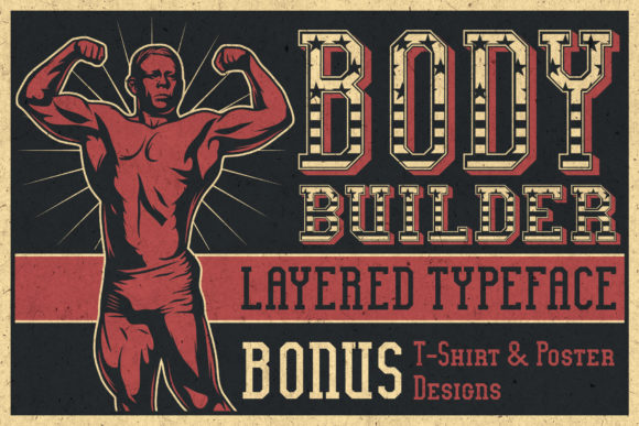 Bodybuilder: A Bold Display Font for Crafters and Makers
