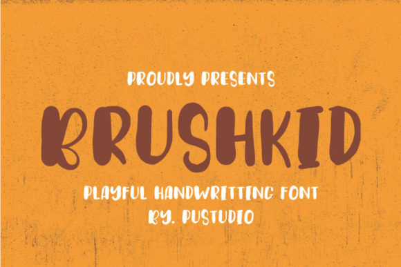 BrushKid: A Playful Display Font for Digital Designers