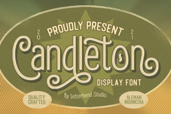 Candleton: A Retro Display Font for Scroll-Stopping Marketing Visuals