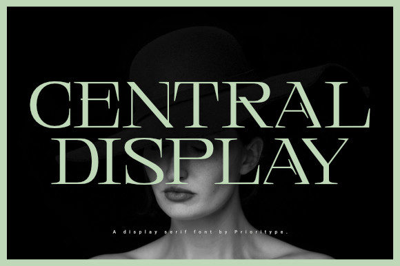 Central Display: A Stylish Serif Font for Handmade Labels, Invitations, and More