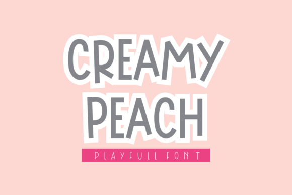 Creamy Peach: A Playful Display Font for Crafters & Makers