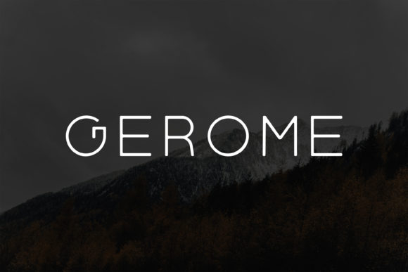 Gerome: A Modern Sans Serif Font for Crafters and Product Creators