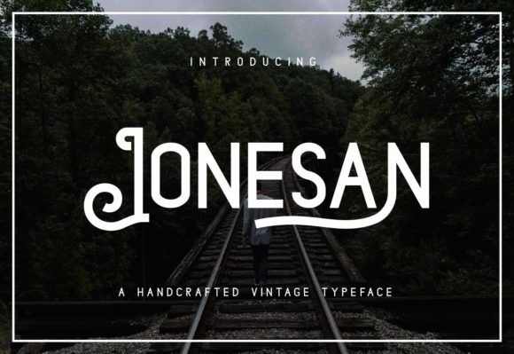 Jonesan: A Vintage Display Font That Elevates Small Business Branding
