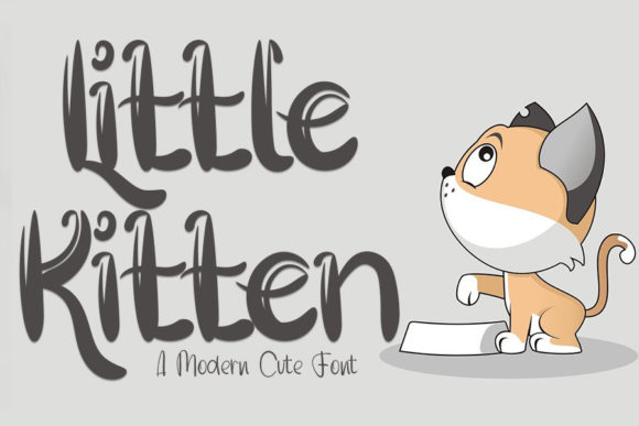 Little Kitten: A Playful Display Font That Elevates Campaign Graphics