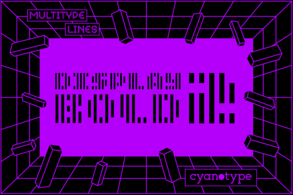 MultiType Lines Display Bold 2: A Bold Pixel Font for Dynamic Digital Campaigns