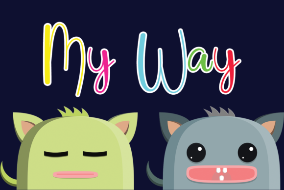 My Way: A Playful Display Font for Modern Web and Digital Design