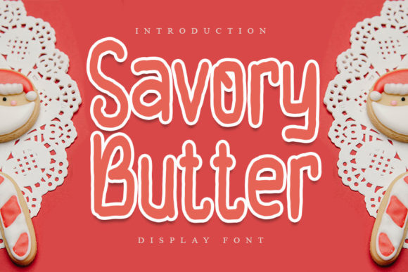 Savory Butter: A Clean Display Font for Crafters and Product Makers