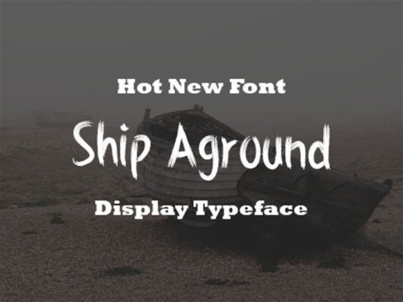 Ship Aground: A Versatile Display Font for Crafters and Makers