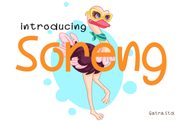 Soreng: A Quirky Display Font for Creative Editorial Design