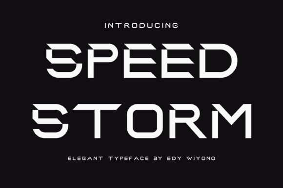 Speed Storm: A Dynamic Display Font for Bold Editorial Statements