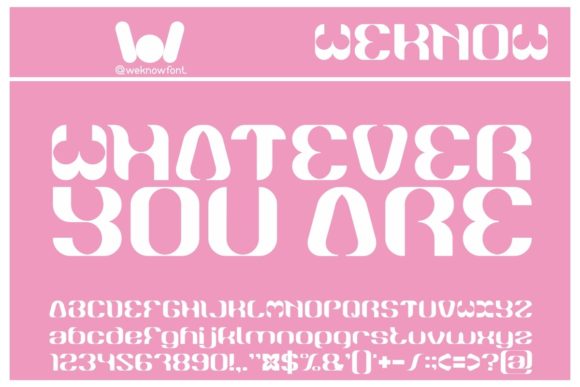 Whatever You Are: A Bold Display Font for Modern Editorial Design